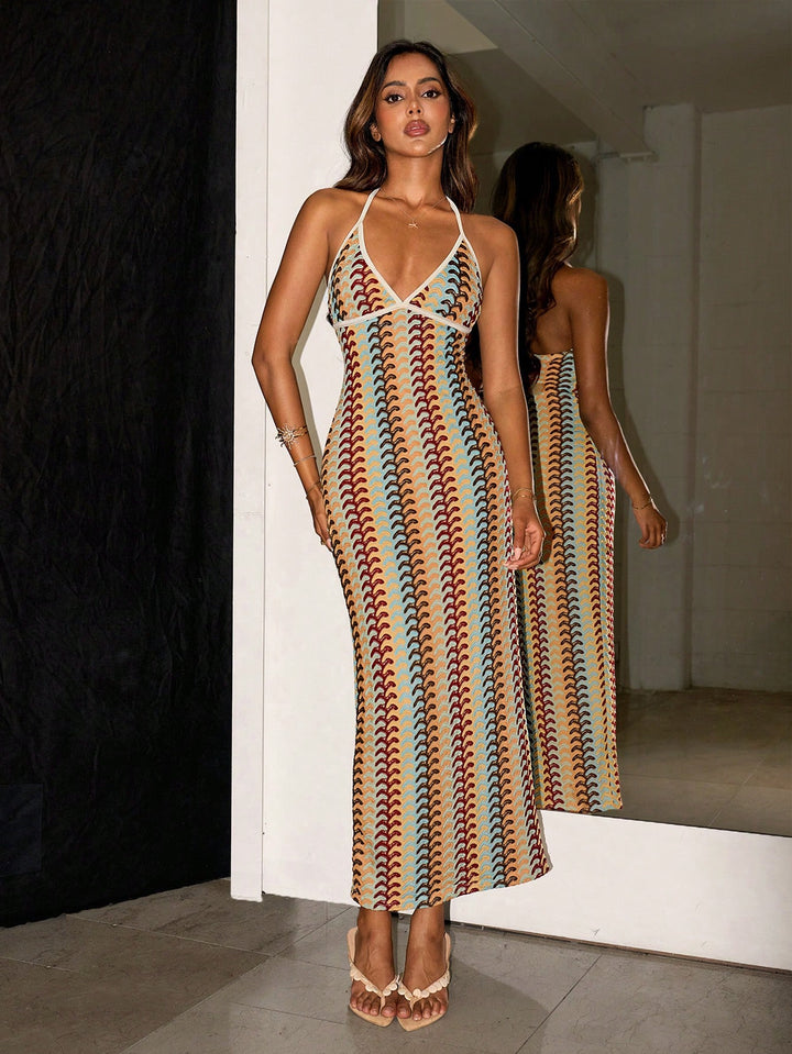 Rochie maxi SHEIN, mix culori
