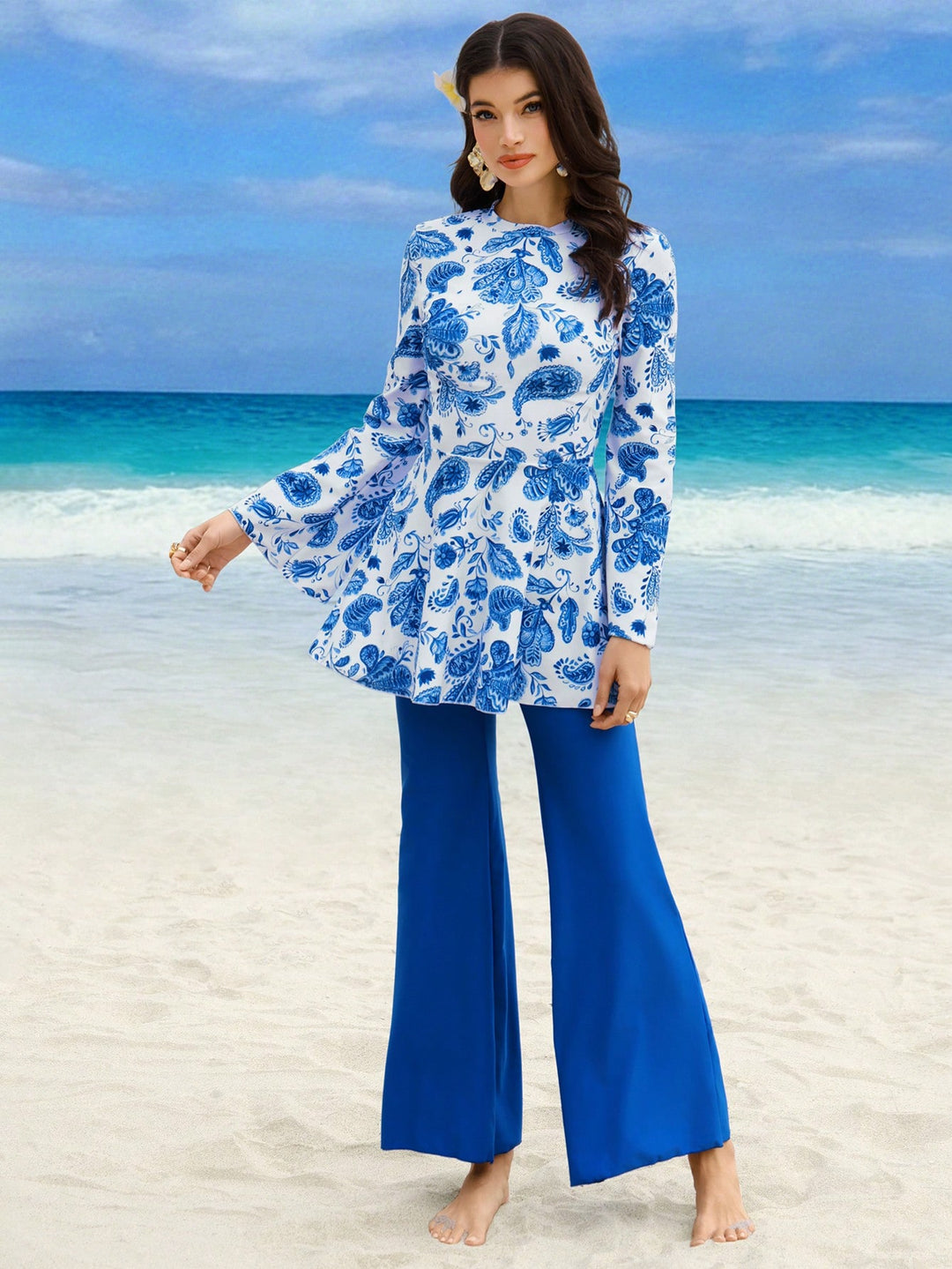 Costum de baie SHEIN, mix culori