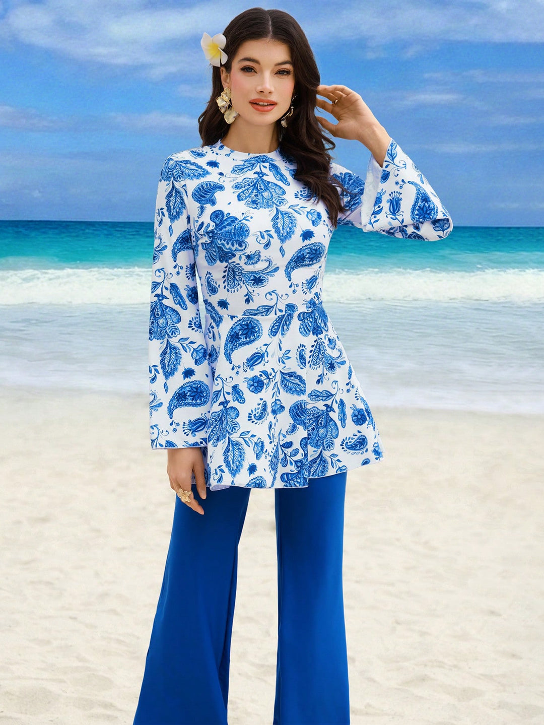 Costum de baie SHEIN, mix culori
