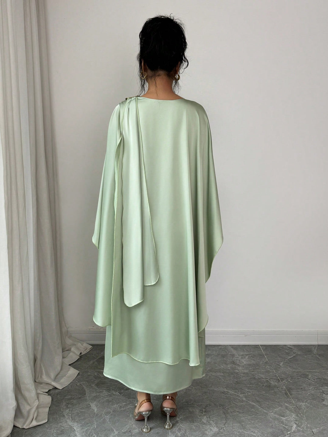 Rochie maxi SHEIN, verde