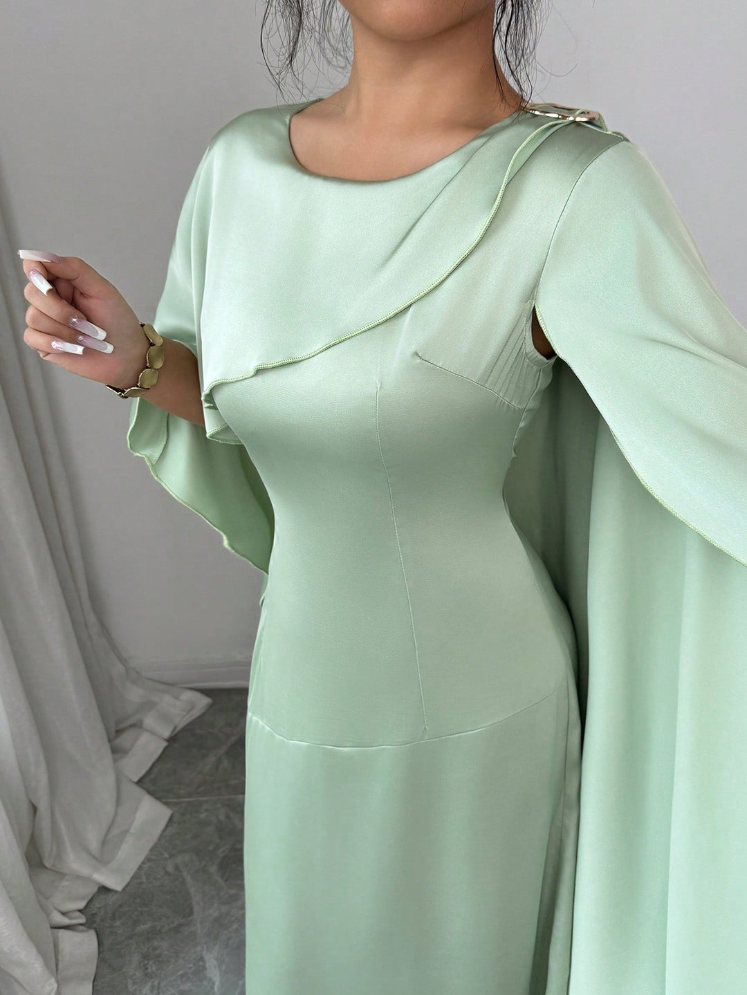 Rochie maxi SHEIN, verde