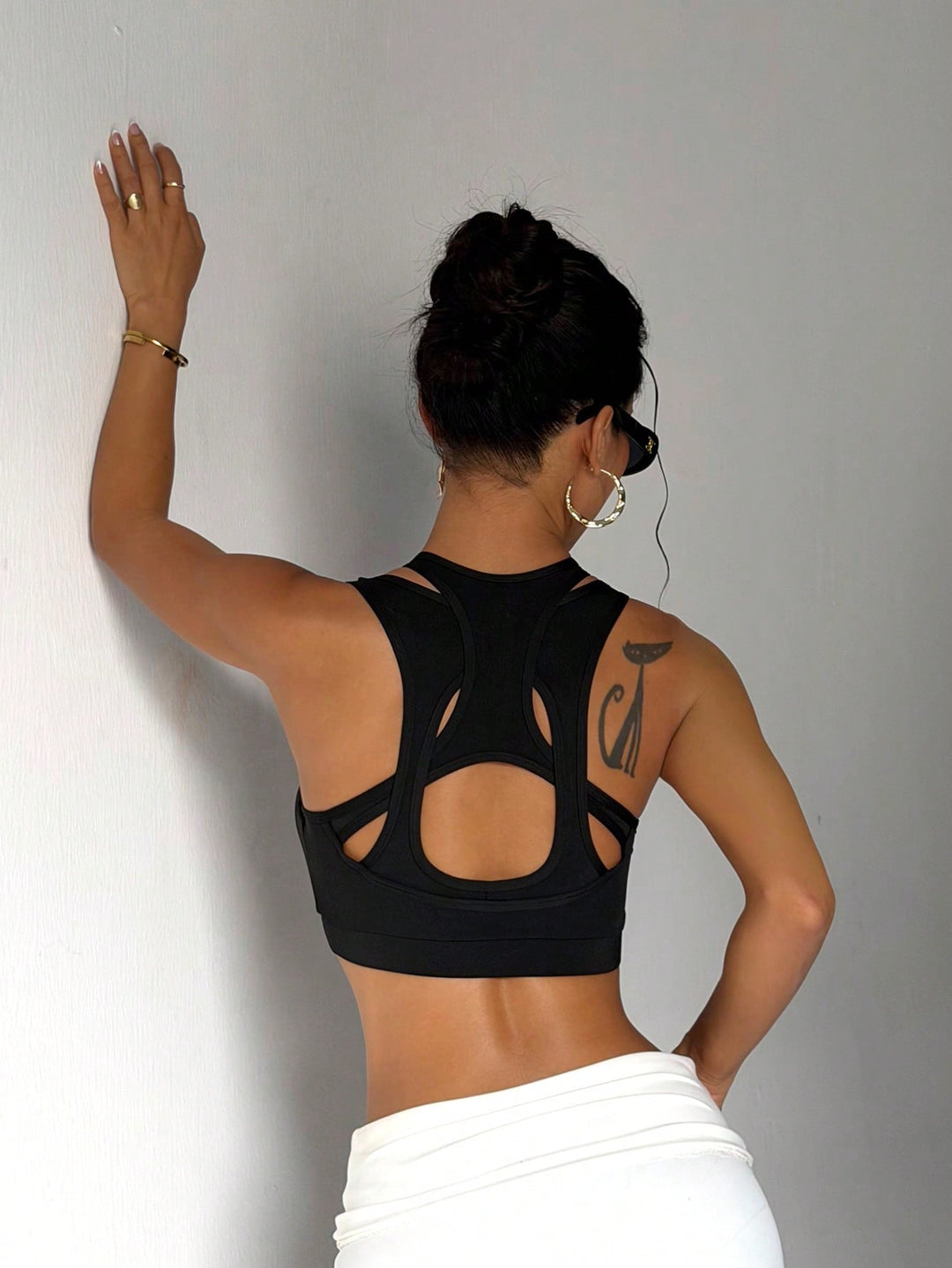Bustieră sport SHEIN, negru