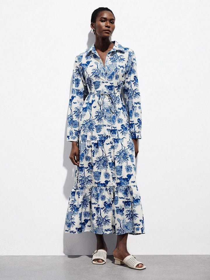 Rochie maxi SHEIN, mix culori