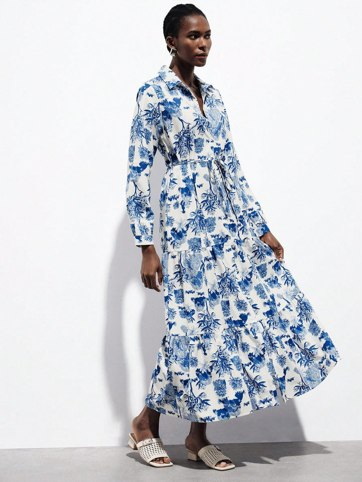 Rochie maxi SHEIN, mix culori
