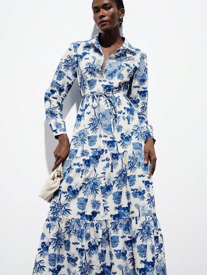 Rochie maxi SHEIN, mix culori
