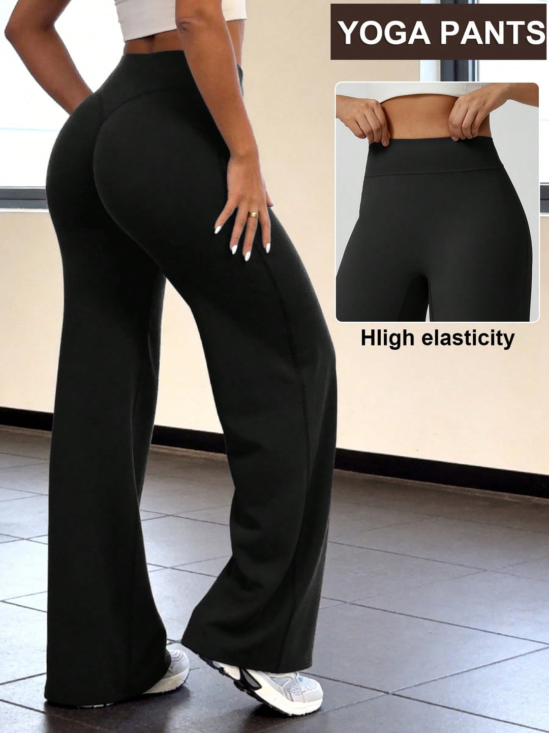 Pantaloni SHEIN, negru