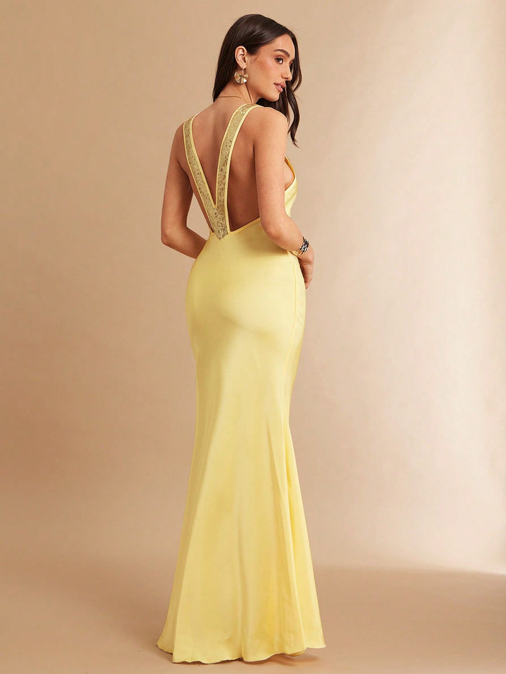 Rochie maxi SHEIN, galben