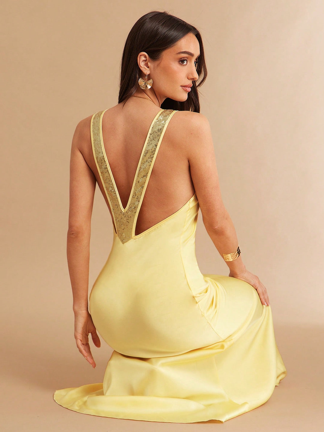 Rochie maxi SHEIN, galben