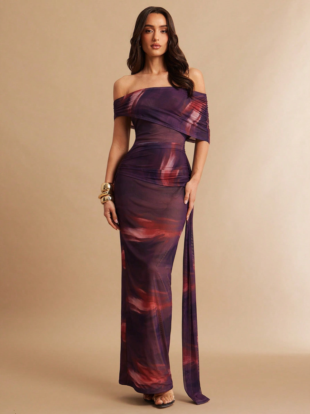 Rochie maxi SHEIN, mix culori