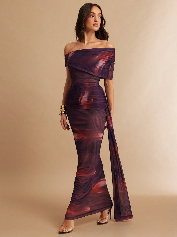 Rochie maxi SHEIN, mix culori