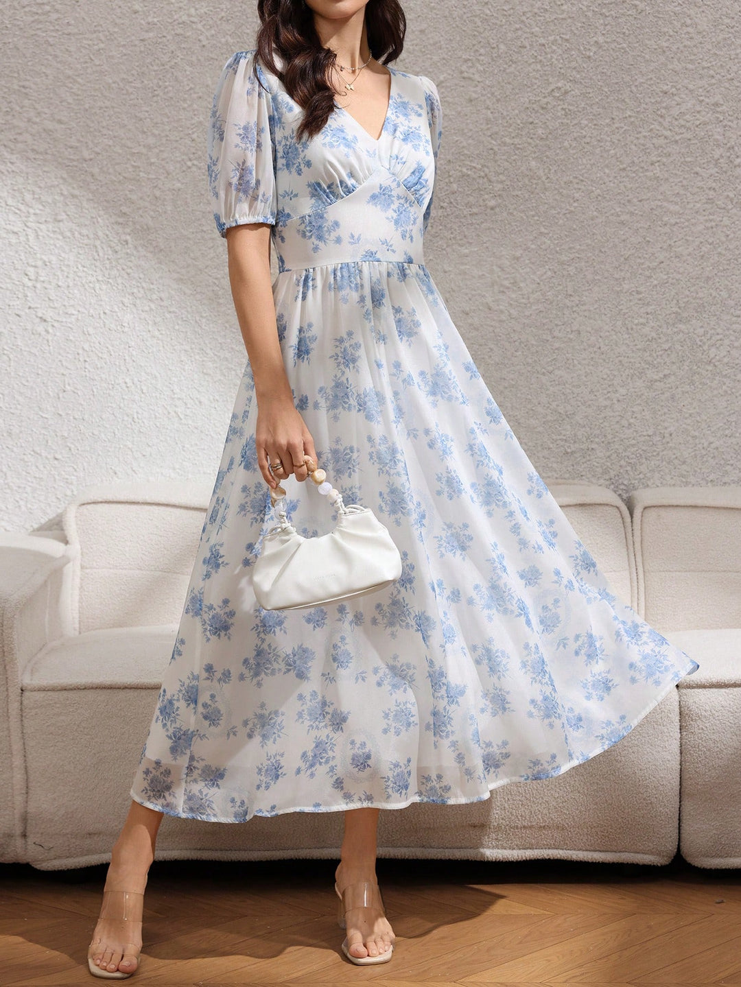 Rochie midi SHEIN, mix culori