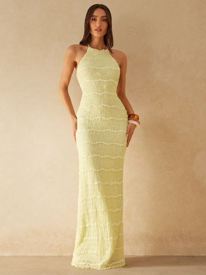 Rochie maxi SHEIN, galben
