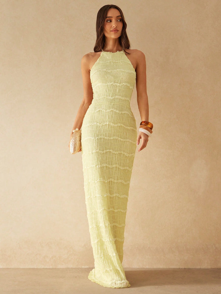 Rochie maxi SHEIN, galben