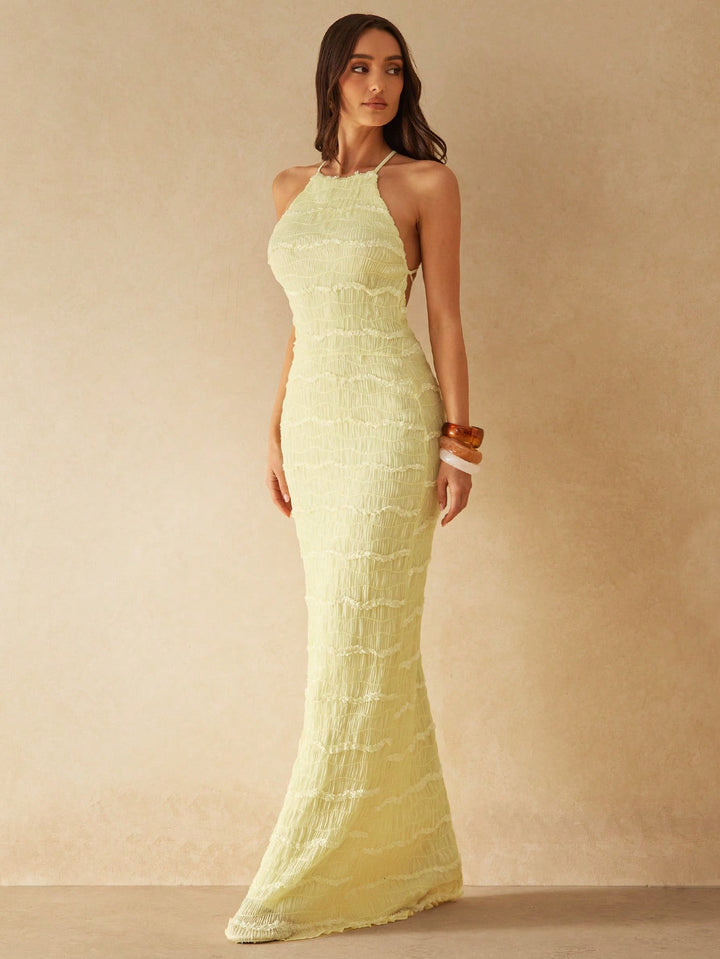 Rochie maxi SHEIN, galben
