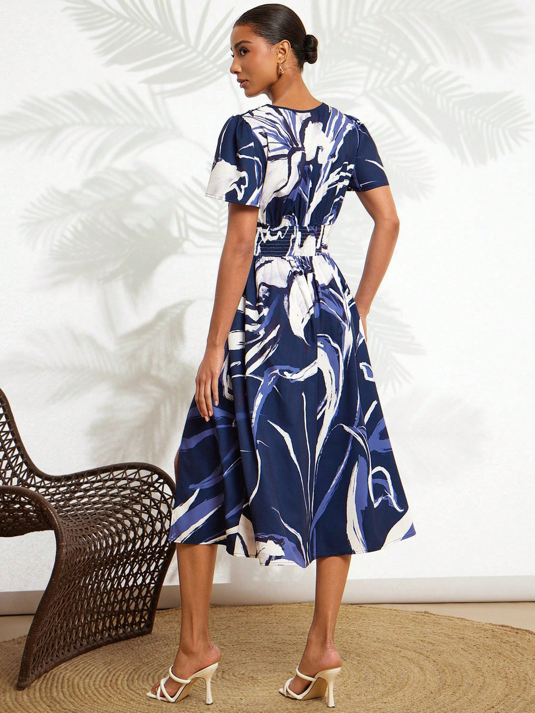 Rochie midi SHEIN, albastru