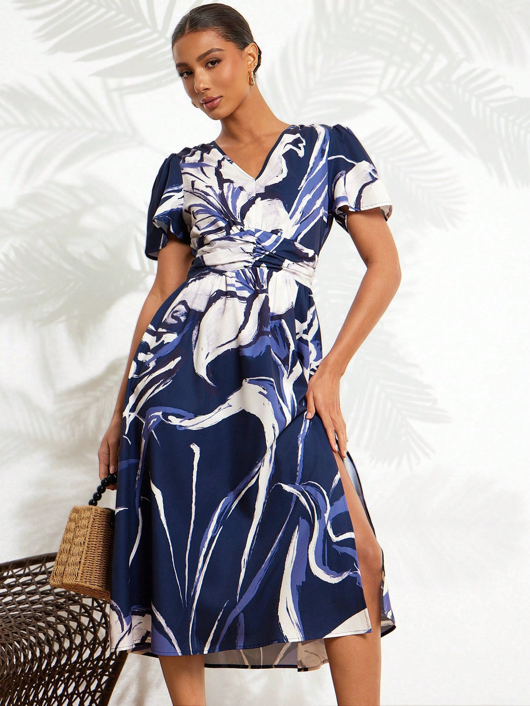 Rochie midi SHEIN, albastru