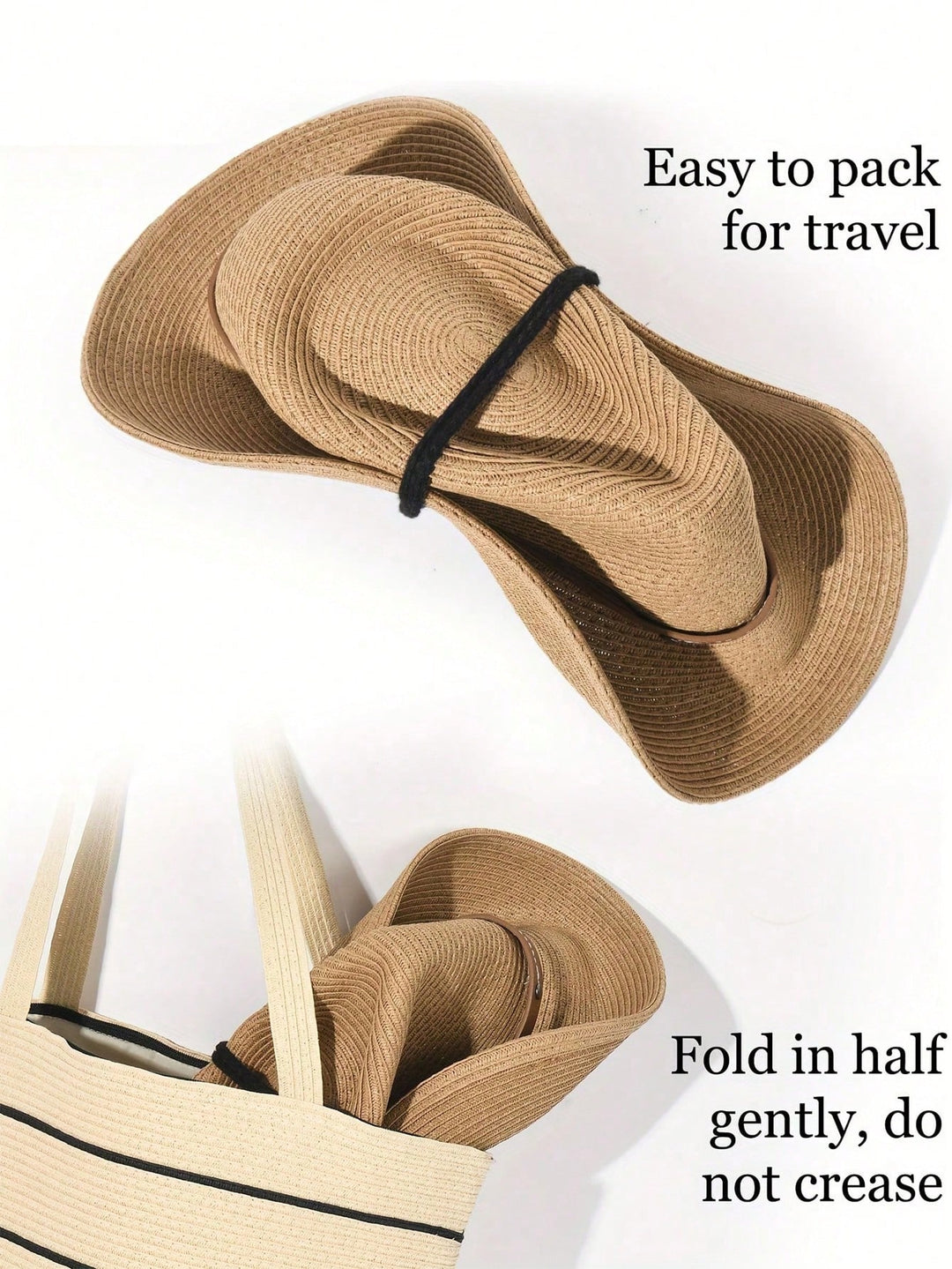 Pălărie de paie SHEIN, mix culori