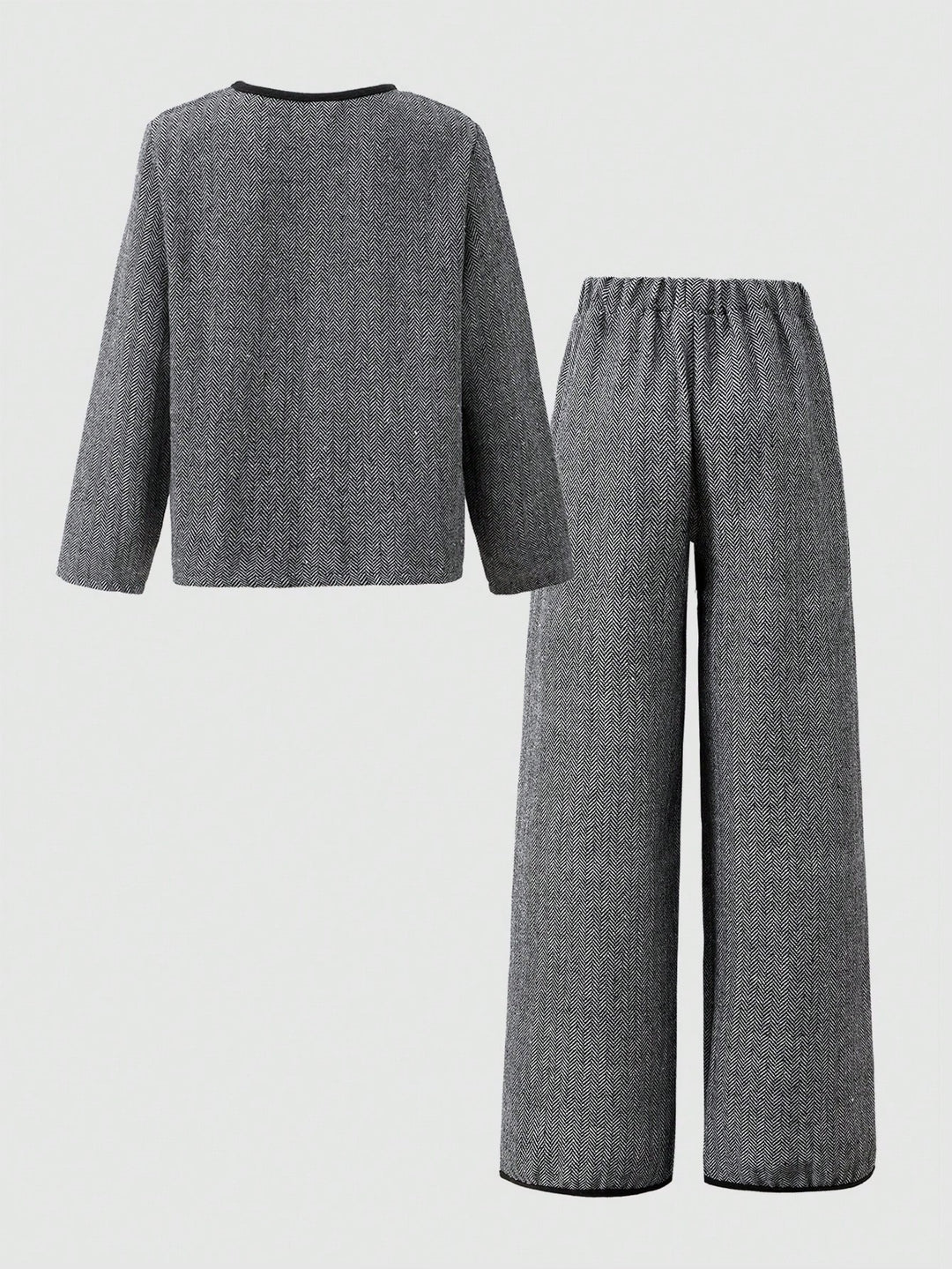 Set de hanorac și pantaloni SHEIN, gri