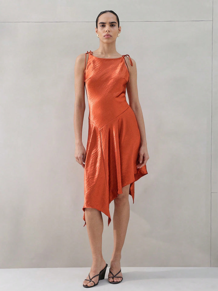 Rochie midi SHEIN, portocaliu