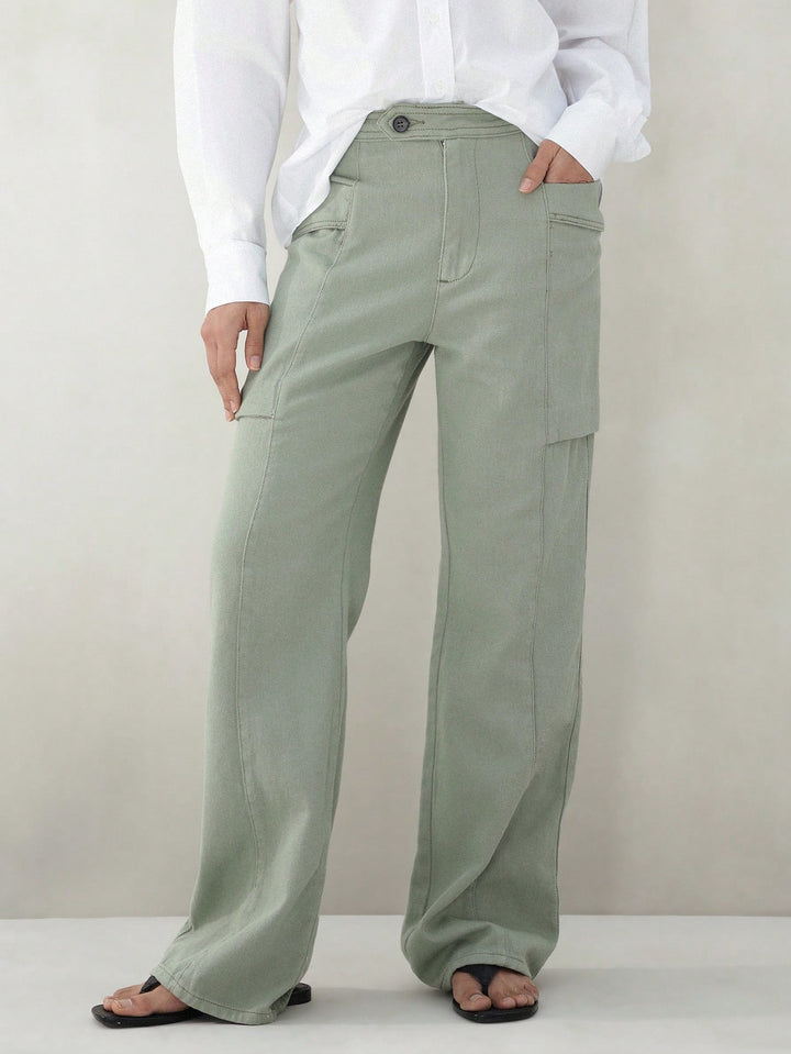 Pantaloni SHEIN, verde