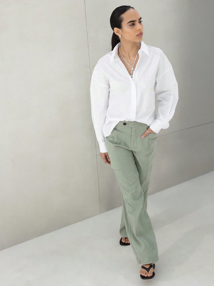 Pantaloni SHEIN, verde