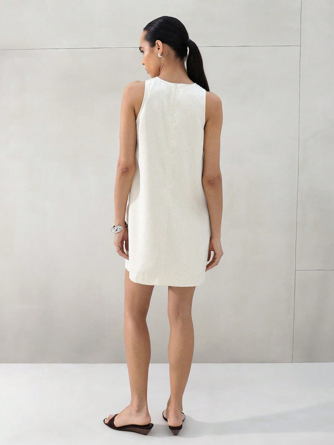 Rochie mini SHEIN, bej
