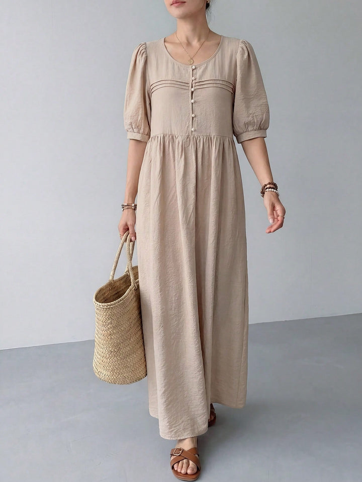 Rochie maxi SHEIN, bej