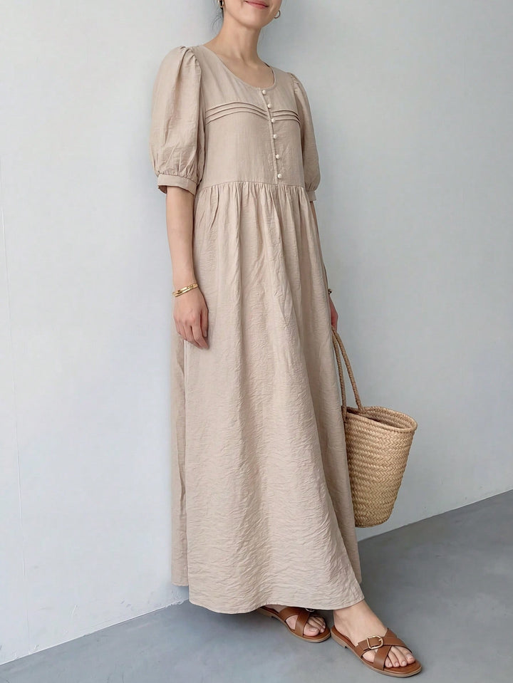 Rochie maxi SHEIN, bej