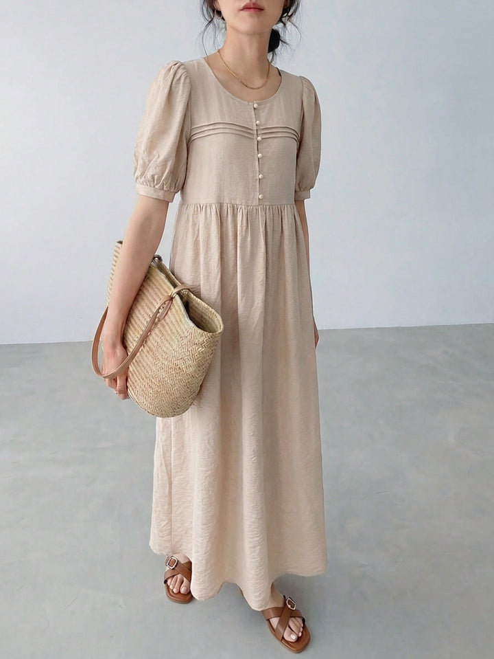 Rochie maxi SHEIN, bej