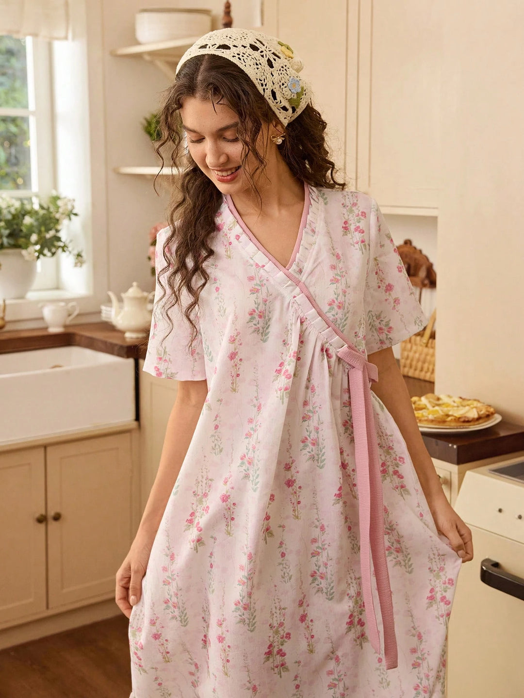 Rochie de noapte SHEIN, roz