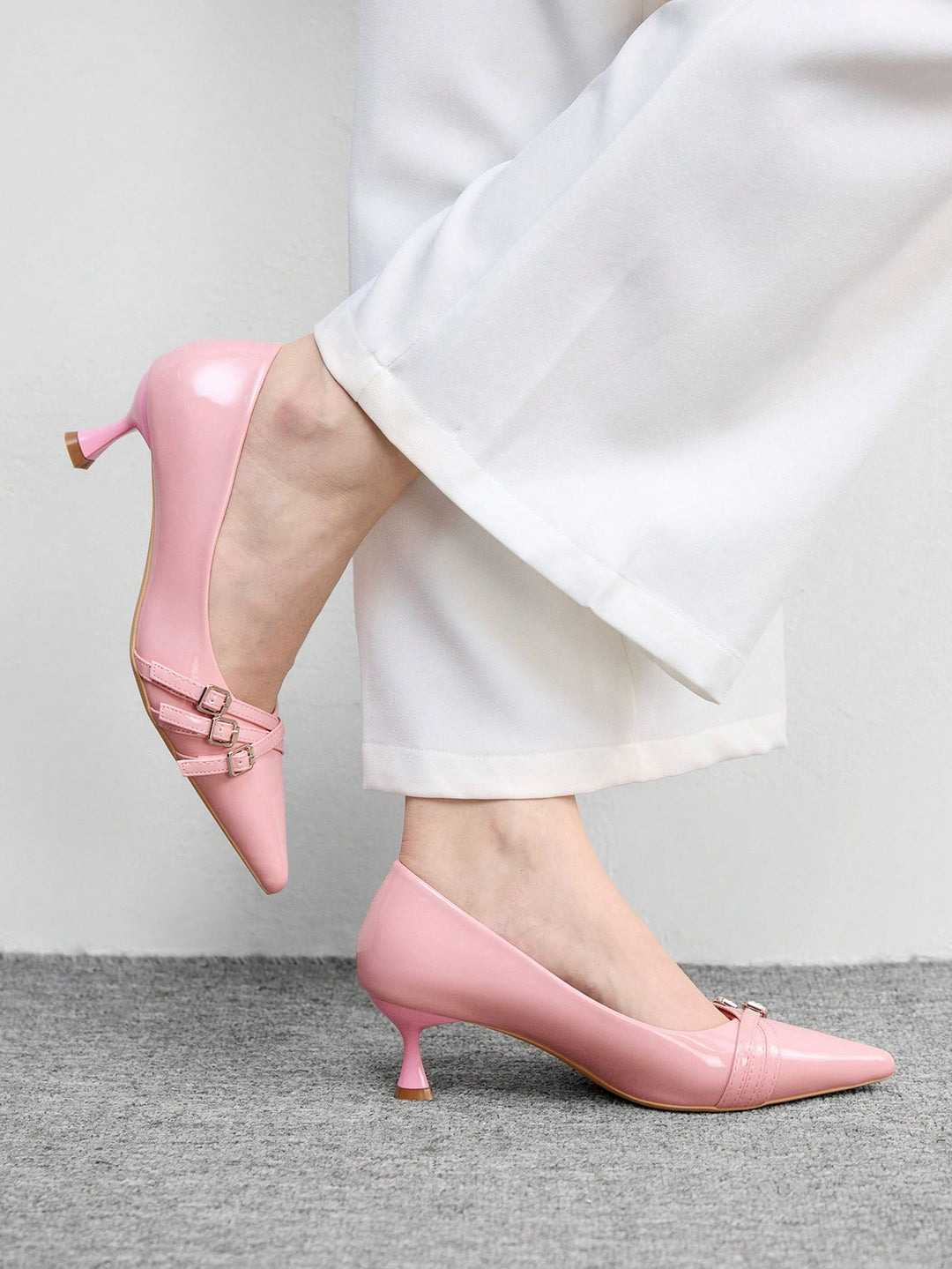 Pantofi cu toc SHEIN, roz