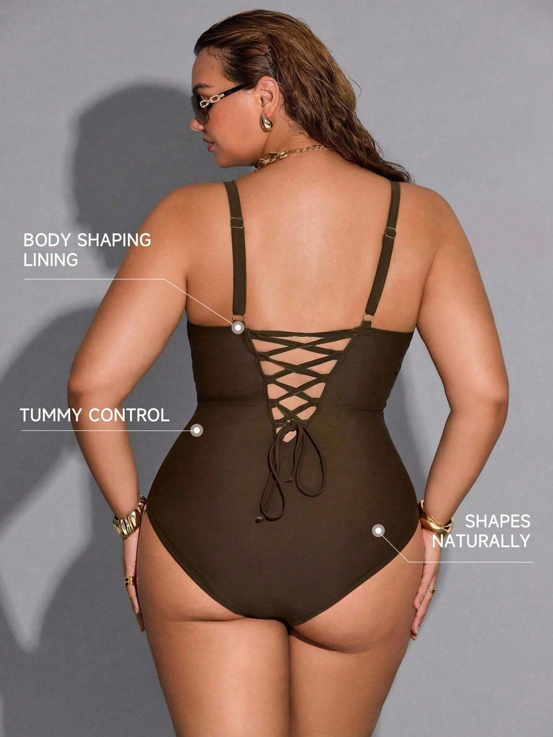 Costum de baie SHEIN, mix culori