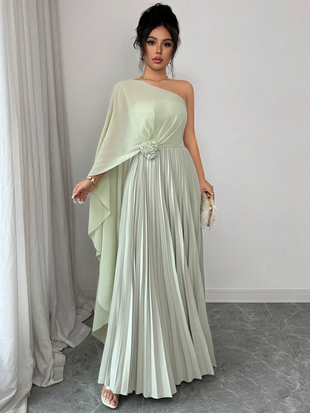 Rochie maxi SHEIN, verde