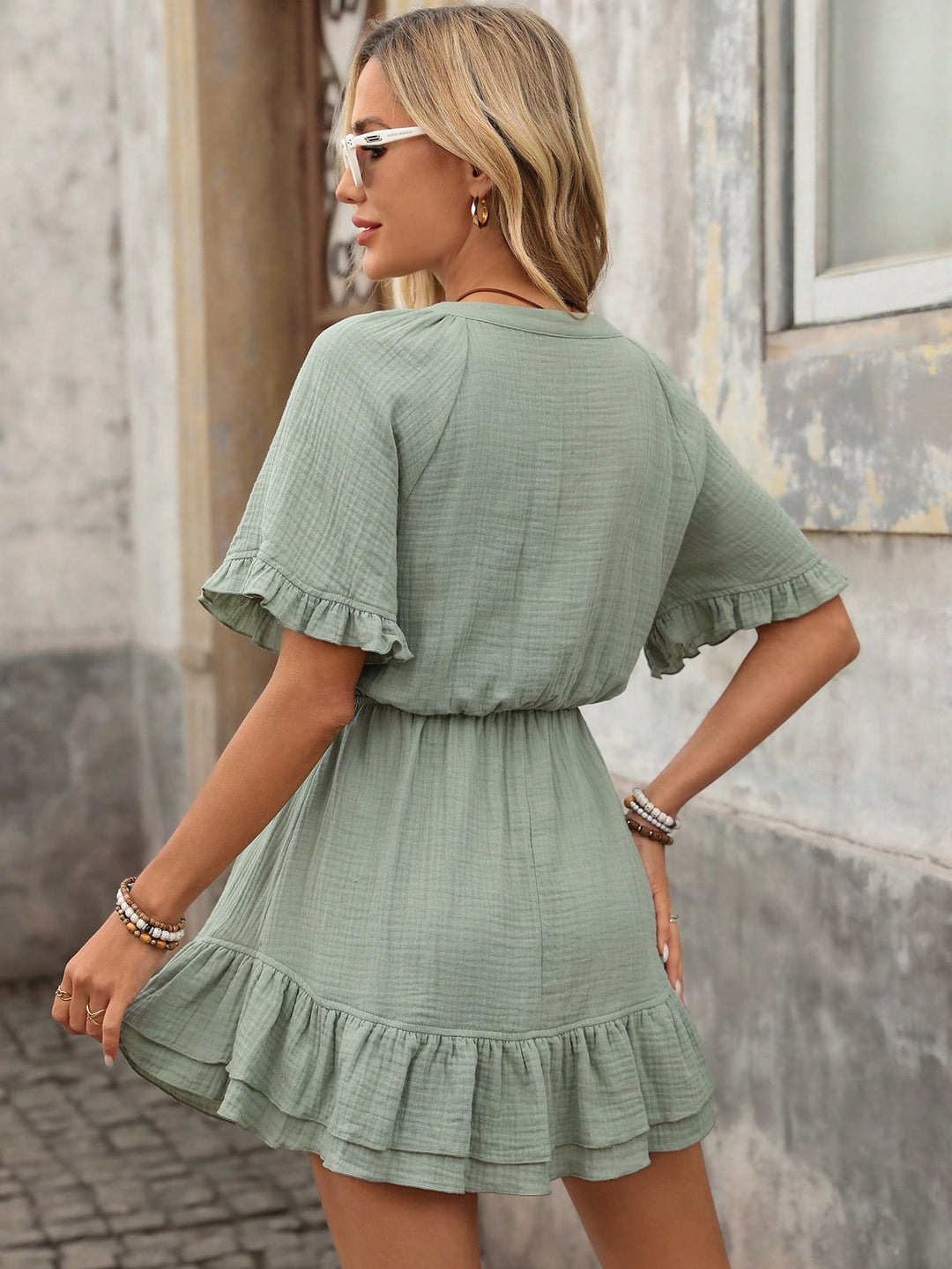 Rochie mini SHEIN, verde