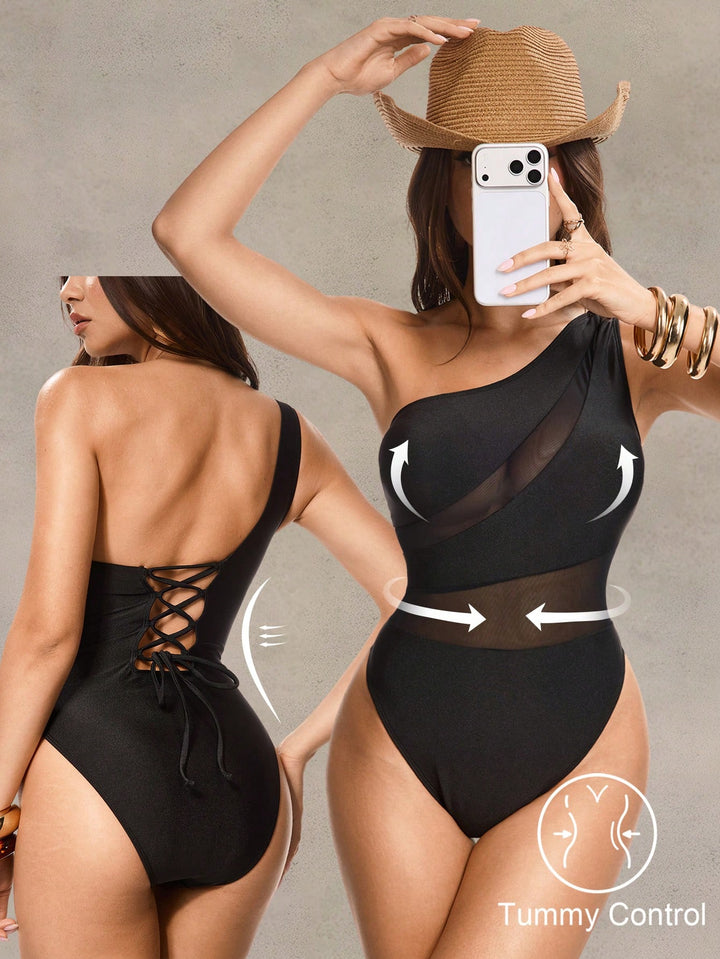 Costum de baie întreg SHEIN, negru