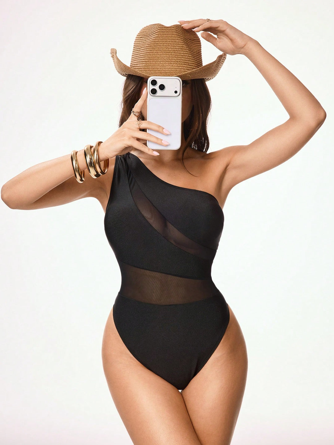 Costum de baie întreg SHEIN, negru