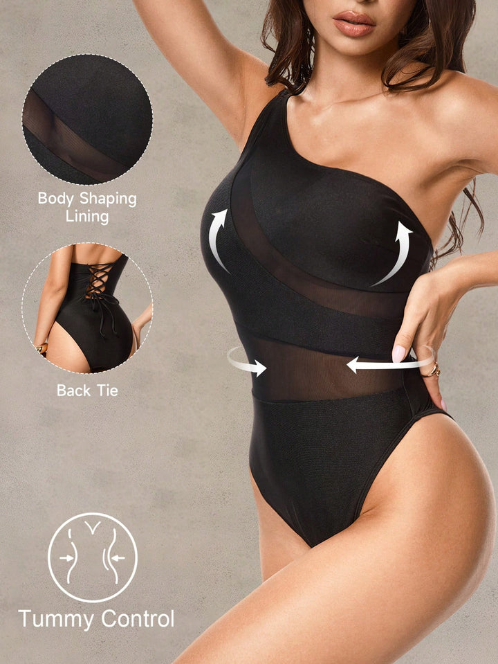 Costum de baie întreg SHEIN, negru