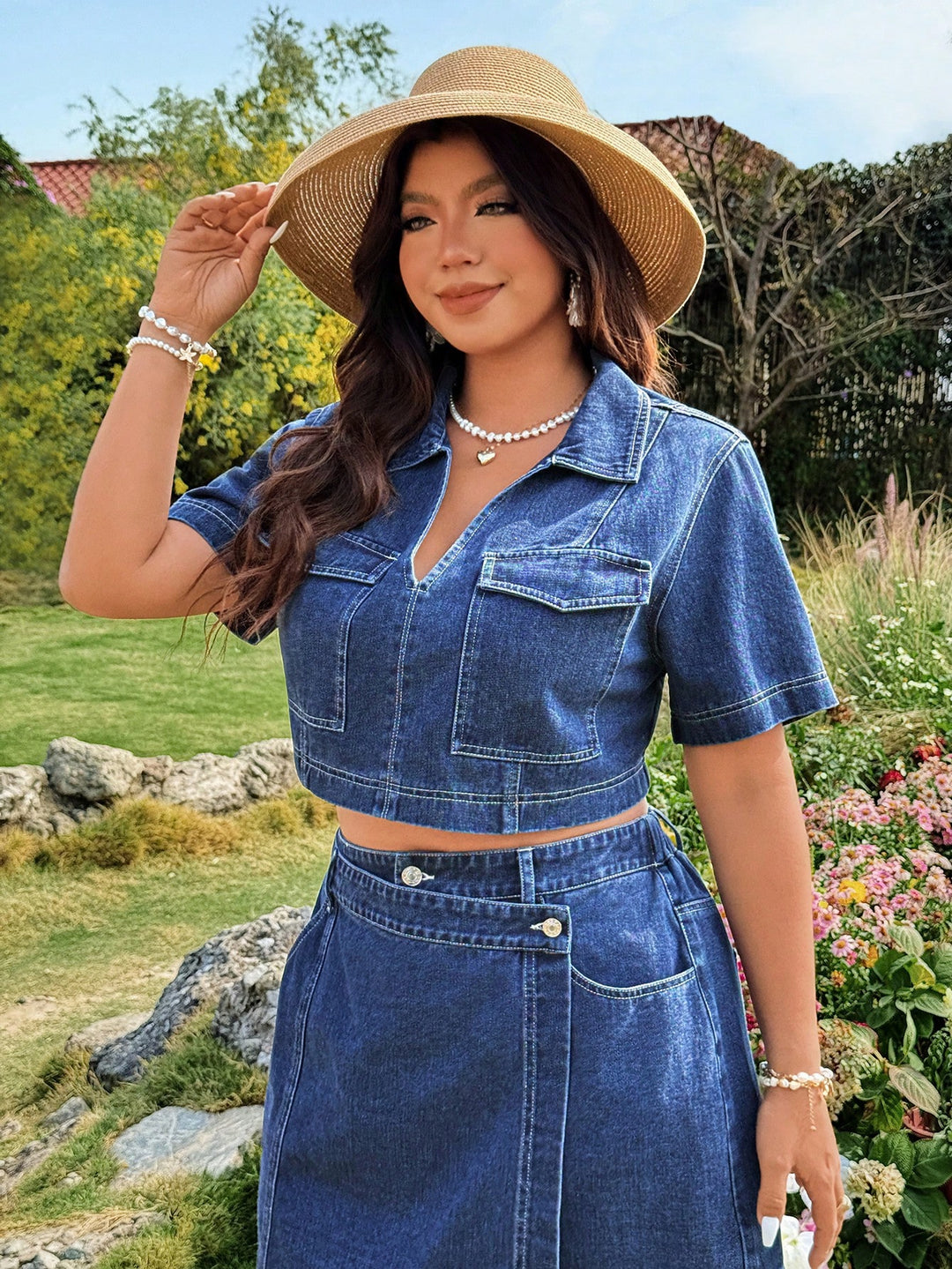 Top SHEIN, albastru