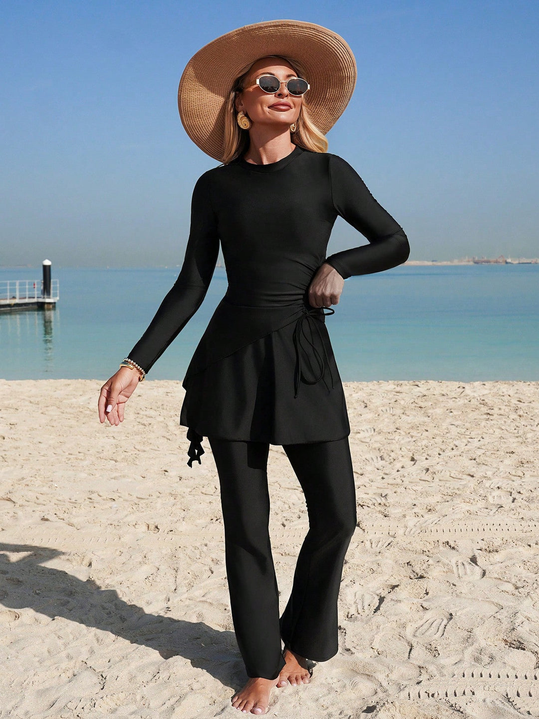 Costum de baie SHEIN, negru