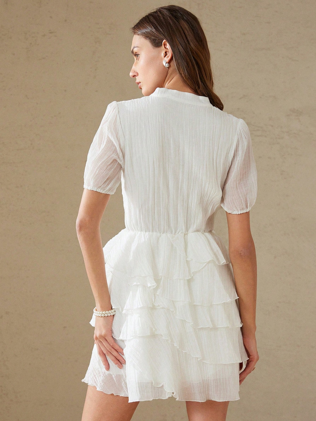 Rochie midi SHEIN, alb