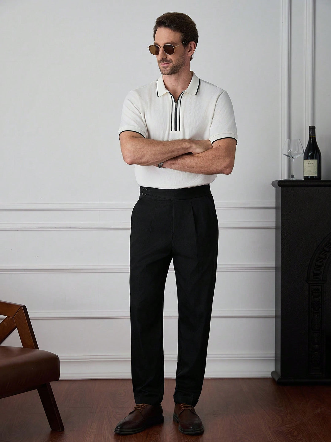 Pantalon SHEIN, negru