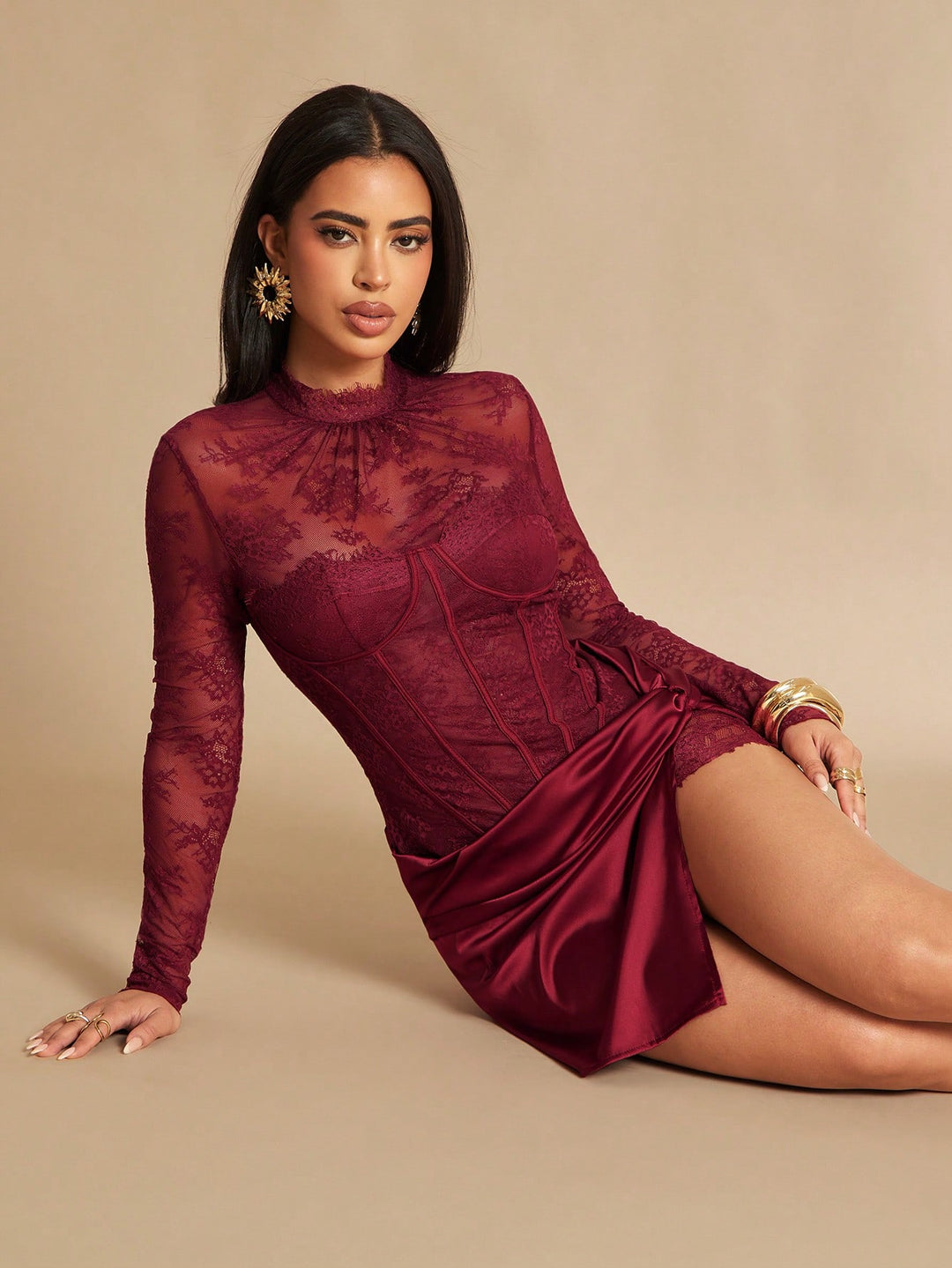 Rochie mini SHEIN, vișiniu
