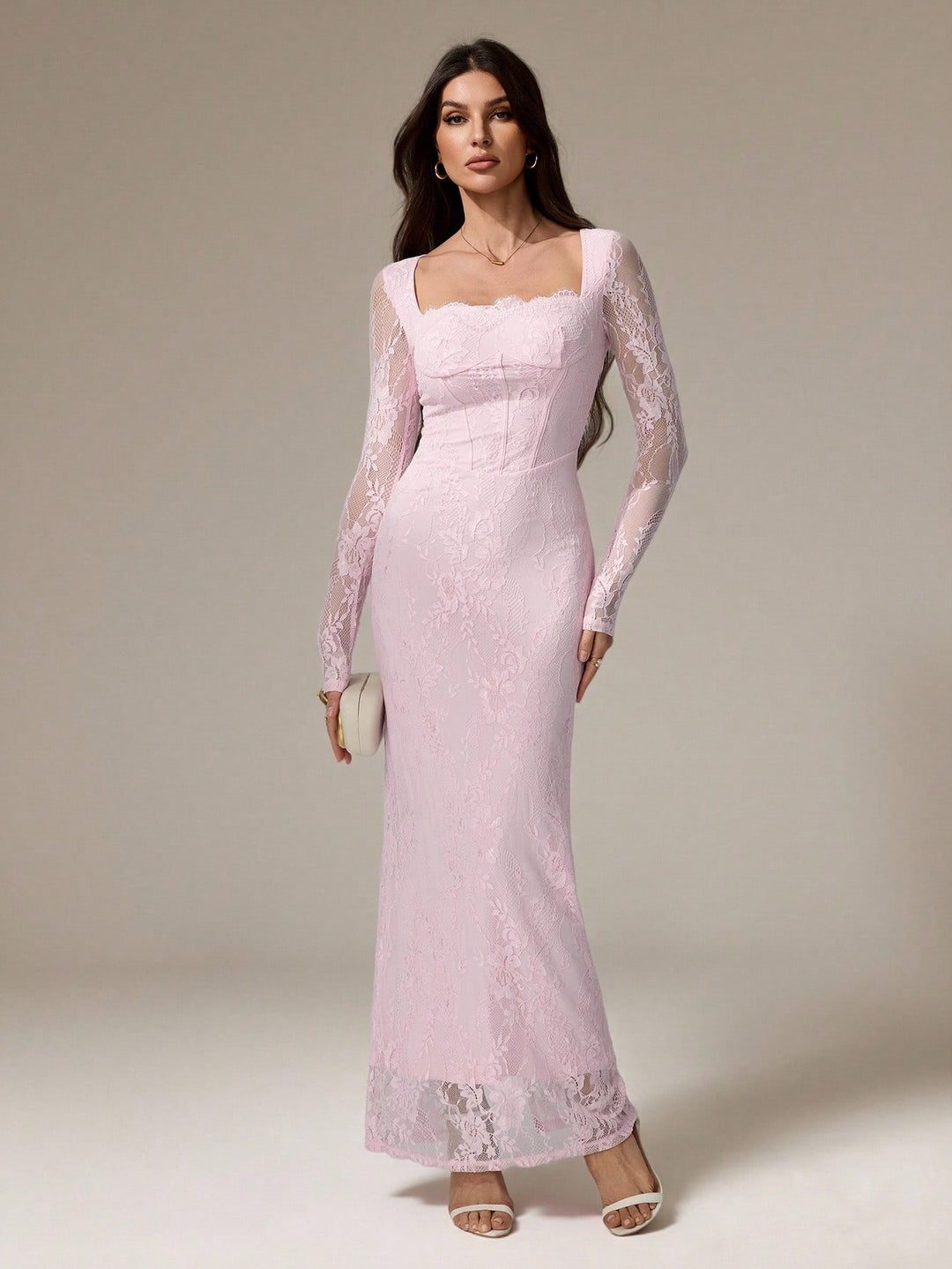 Rochie maxi SHEIN, roz