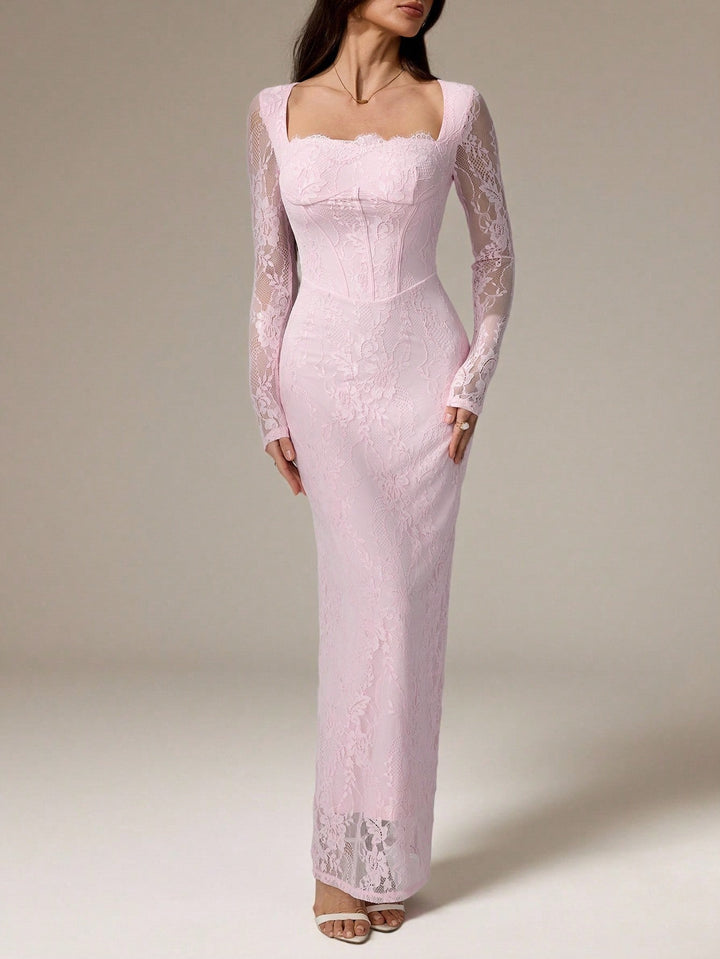 Rochie maxi SHEIN, roz