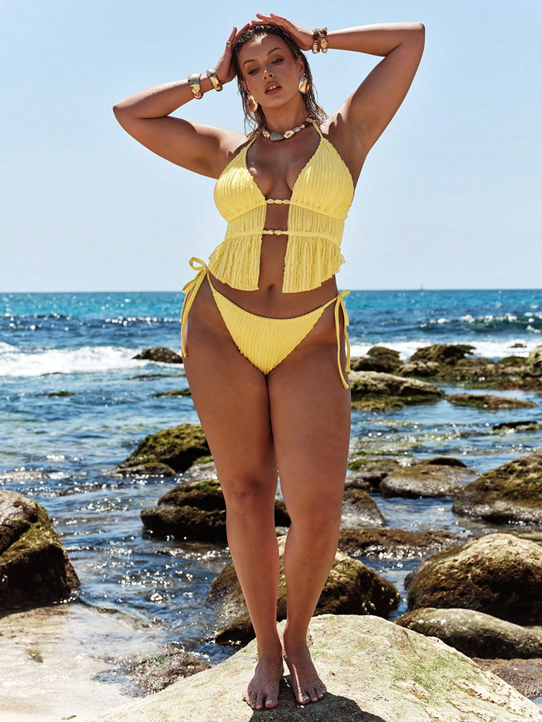 Set bikini de baie SHEIN, negru