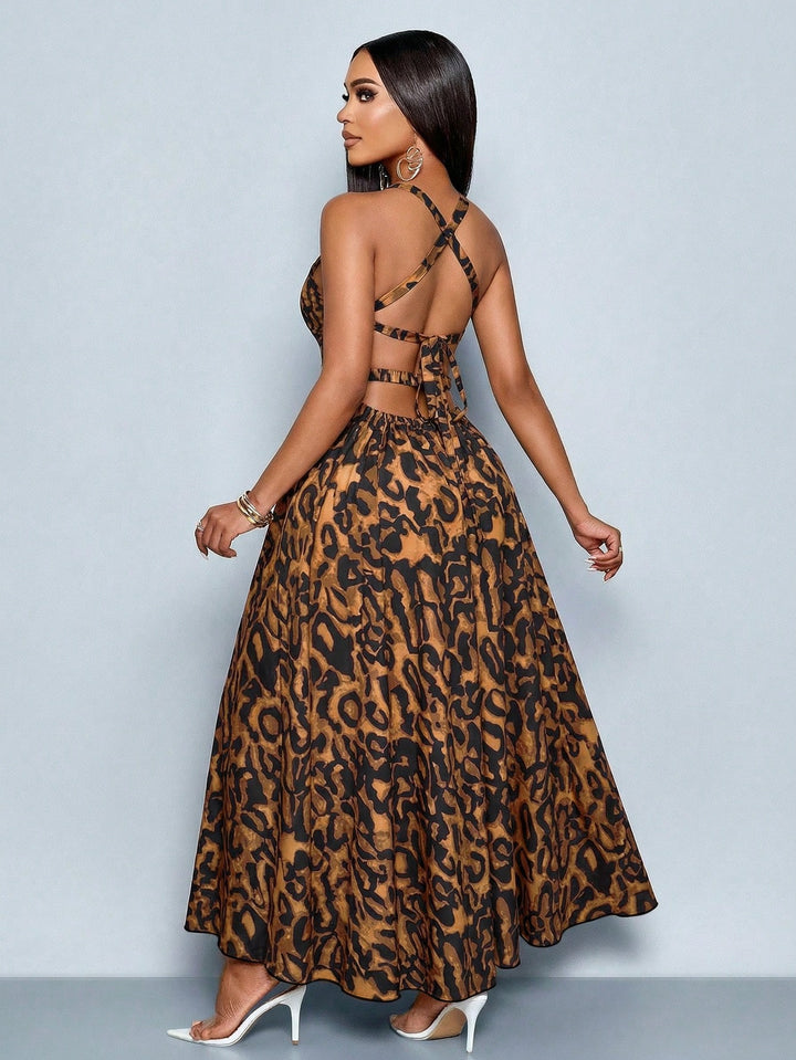 Rochie maxi SHEIN, maro