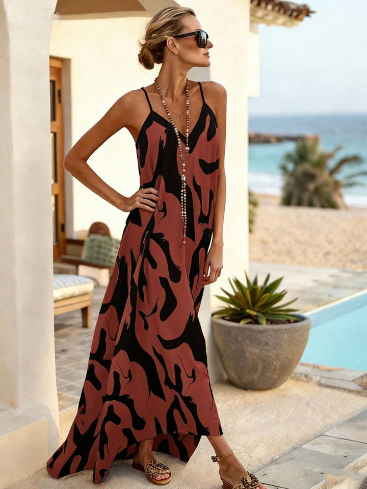 Rochie maxi SHEIN, maro