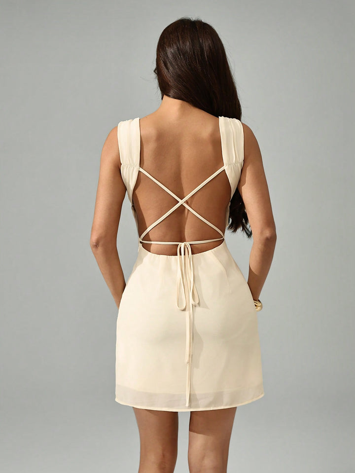 Rochie mini SHEIN, alb