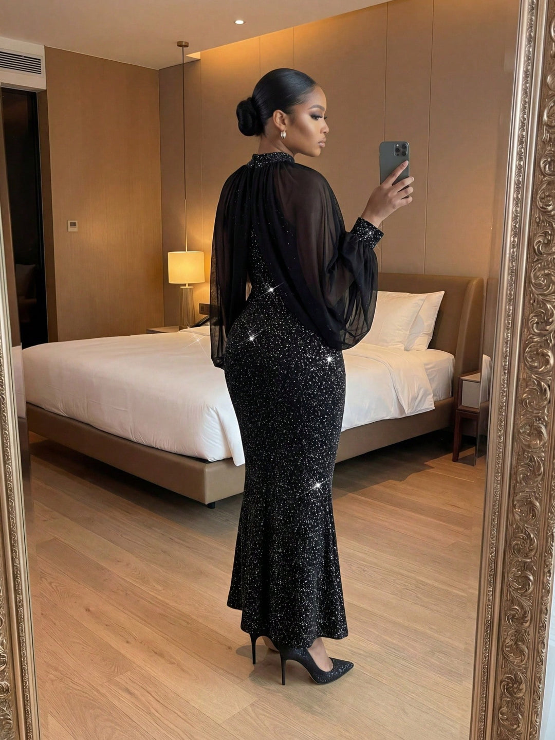 Rochie maxi SHEIN, negru