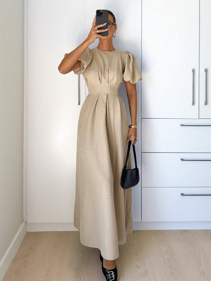 Rochie maxi SHEIN, bej